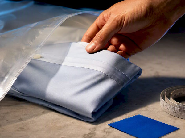 Creased shirt after sustained compression