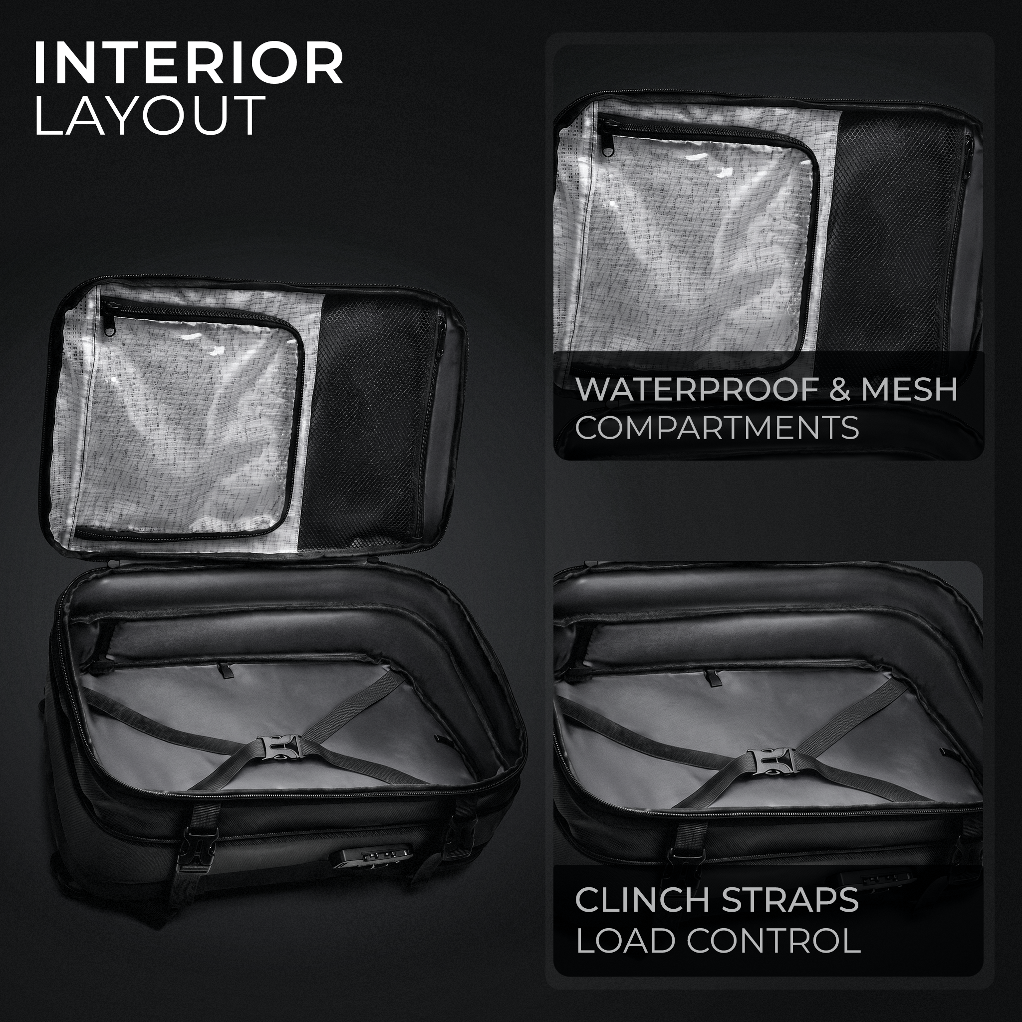 Stoiq Compression Backpack rear view