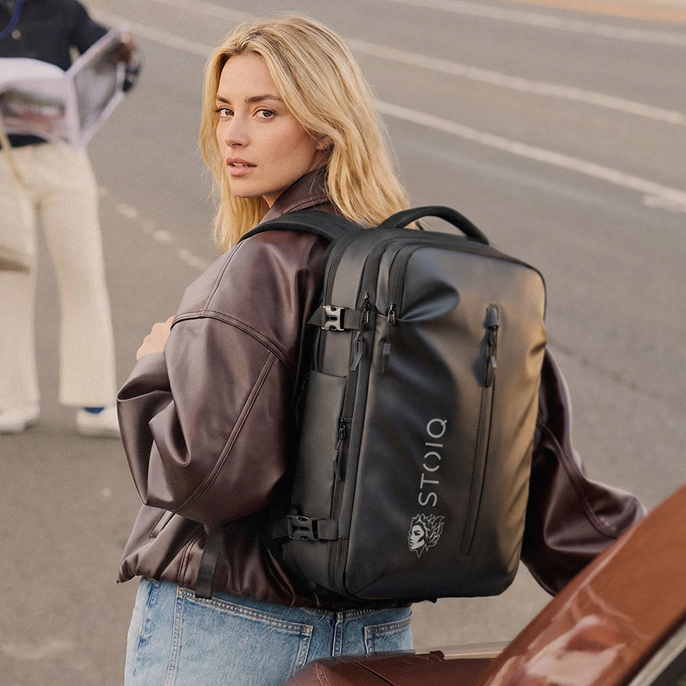 Stoiq Compression Backpack studio product shot